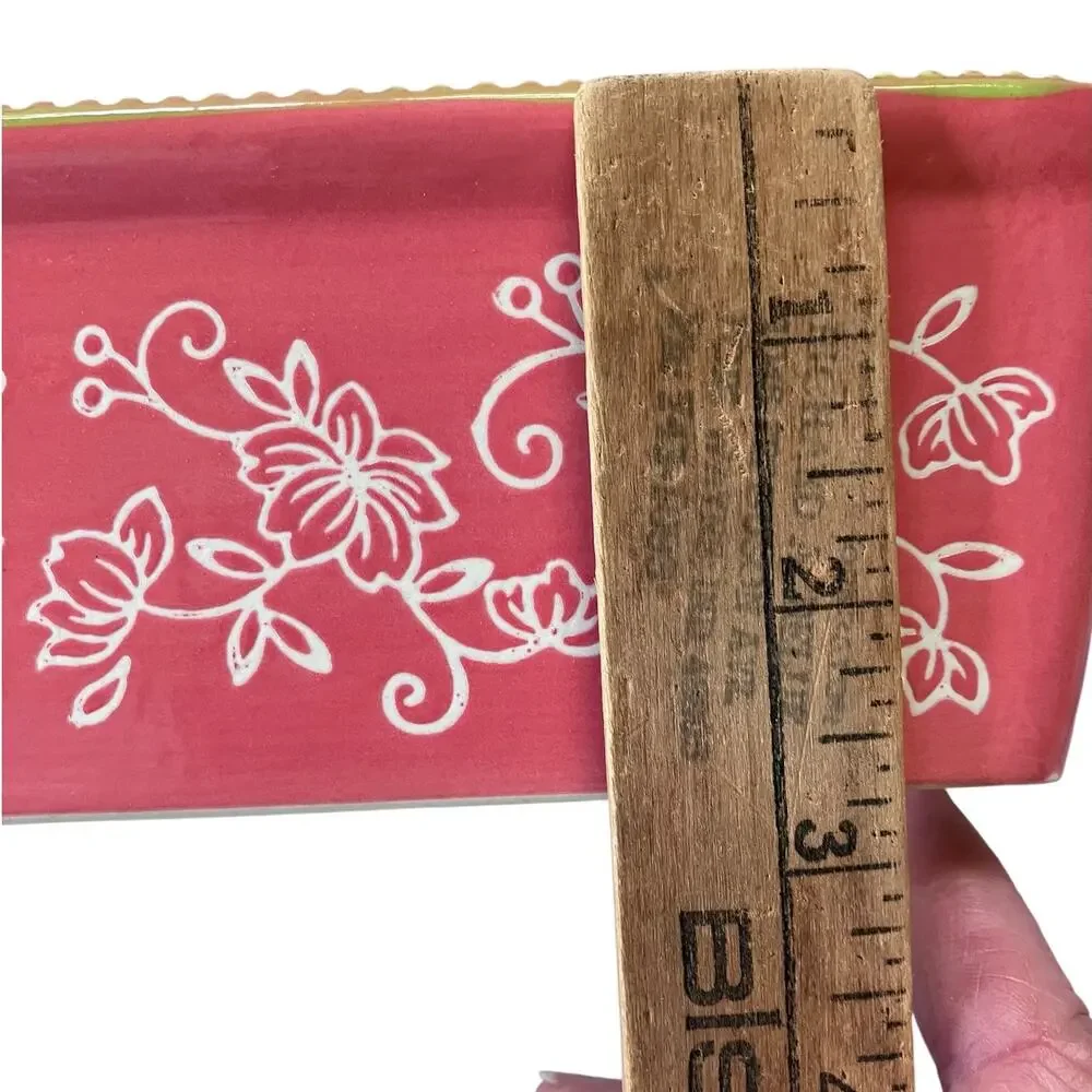 Temp-tations by Tara Square 1.5 Qt Baking Dish Floral Lace Oven Microwave Safe